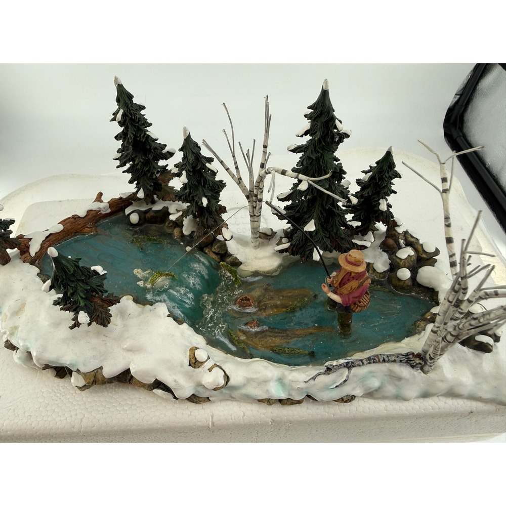 Department 56 The Trout Stream Village Accessory Fishing Winter River